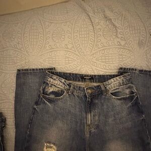 American Bazi Blue Straight Leg Jeans